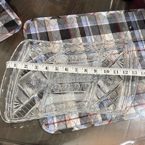 Vintage Glass Tray Irregular Shape